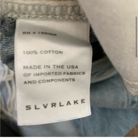 SLVRLake womens Blue London long time coming distressed jeans 29 - Picture 4 of 10